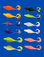 Load image into Gallery viewer, 6 Piece Set of Mojo Fluke Minnows
