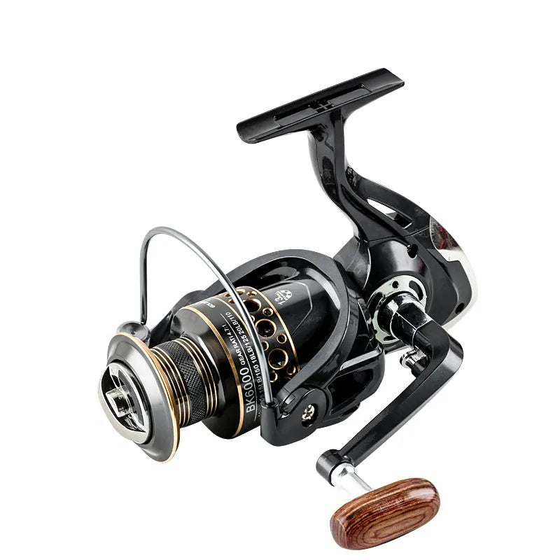 GOLD SHARK Spinning Reel by Mojo Tackle w/Metal Spool 5.2:1/4.7:1 13BB Ball Bearings Fishing Reel BK3000-5000