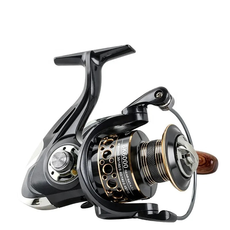 GOLD SHARK Spinning Reel by Mojo Tackle w/Metal Spool 5.2:1/4.7:1 13BB MOJO TACKLE CO GOLD SHARK Spinning Reel by Mojo Tackle w/Metal Spool 5.2:1/4.7:1 13BB MOJO TACKLE CO