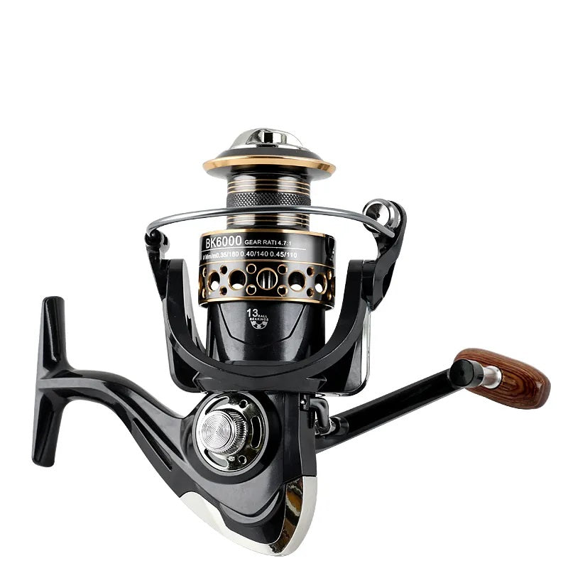 GOLD SHARK Spinning Reel by Mojo Tackle w/Metal Spool 5.2:1/4.7:1 13BB –  MOJO TACKLE CO
