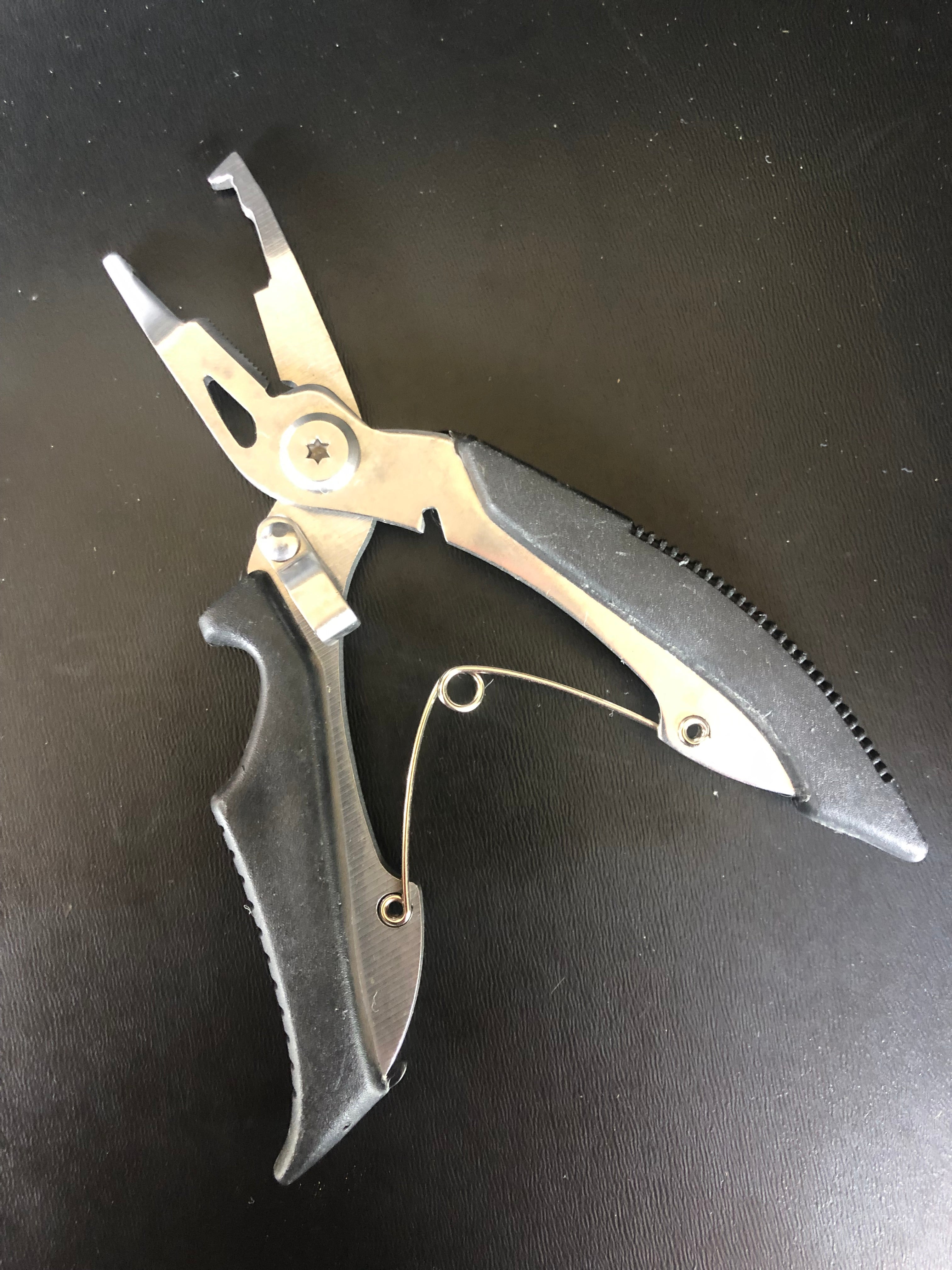Fishing Pliers Line Cutter Fishing Tackle Gear Hook Recover Cutter Line  Multifunction Aluminum Alloy Split Ring Fishing Tools 